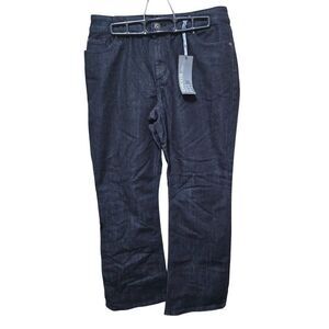Chicos Modern Fit Straight Leg Dark Wash Embellished Pocket Jeans Size 2 Short
